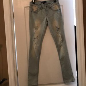 Seduction Junior Jeans Size:5 distressed